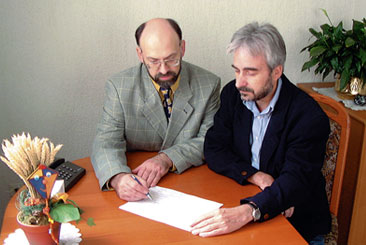 Manfred Brock im Kundengespräch