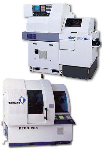 CNC-Drehmaschinen: Star SB-16 und Tornos DECO 20a